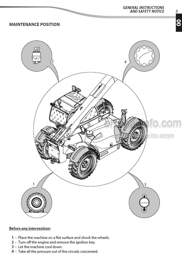 Photo 5 - Manitou MLT634-120 MLT732-100D MLT735-100 MLT735-120 MLT741-100 MLT741-120 MT732 MT932 MT1030 MT732 MT932 Repair Manual Telescopic Handler