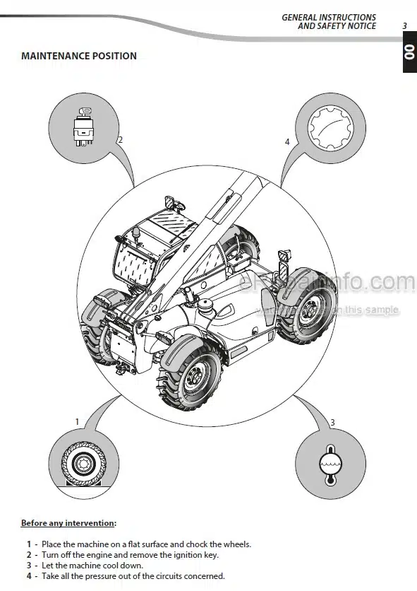 Photo 5 - Manitou MLT634-120 MLT732-100D MLT735-100 MLT735-120 MLT741-100 MLT741-120 MT732 MT932 MT1030 MT732 MT932 Repair Manual Telescopic Handler