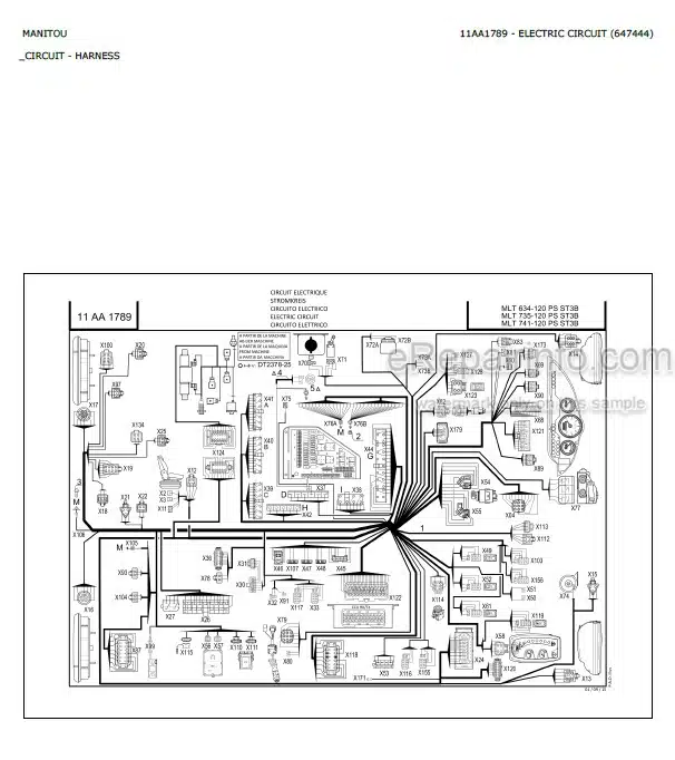 Photo 3 - Manitou MLT634-120 MLT634-120PS ST3B Parts Catalog Telescopic Handler