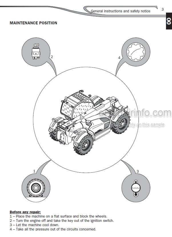 Photo 5 - Manitou MLT634T MLT634-120LSU MLT731T MLT735-120LSU MLT741T MLT741-120LSU MLT741H MLT1035LT MT732 MT932 MT1030S Repair Manual Telescopic Handler
