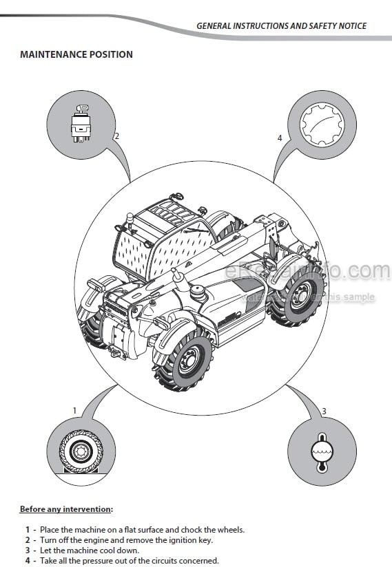Photo 5 - Manitou MLT634T MLT634-120 MLT731T MLT634-120 MLT735T MLT-X735T MLT735-120LSU MLT-X735-120LSU MLT741T MLT741-120 MLT-X741-120LSU MLT741 MLT1035LT MLT-X1035-100 MT732 MT932 MT-X732 MT1030 MT-X1030 Repair Manual Telescopic Handler