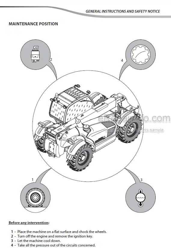 Photo 5 - Manitou MLT634T MLT634-120 MLT731T MLT634-120 MLT735T MLT-X735T MLT735-120LSU MLT-X735-120LSU MLT741T MLT741-120 MLT-X741-120LSU MLT741 MLT1035LT MLT-X1035-100 MT732 MT932 MT-X732 MT1030 MT-X1030 Repair Manual Telescopic Handler