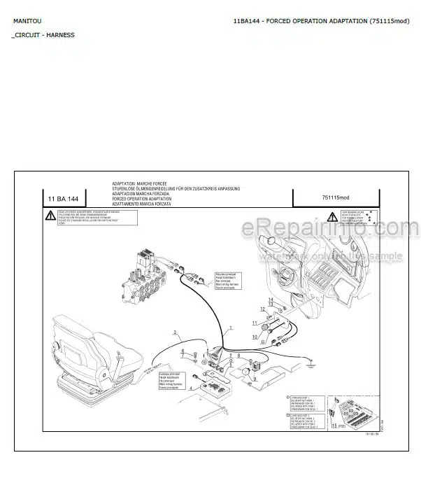 Photo 7 - Manitou Sauer Danfoss H1-069 H1-078 H1-089 H1-100 H1-115 H1-130 H1-147 H1-165 Repair Manual Hydrostatic Pump