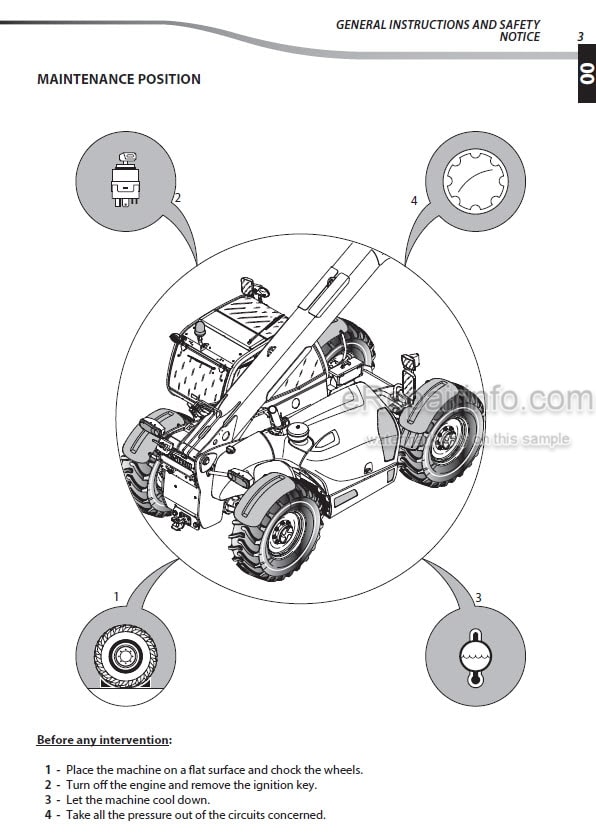Photo 5 - Manitou MLT634-120 MLT732-100D MLT735-100 MLT735-120 MLT741-100 MLT741-120 MT732 MT932 MT1030 MT732 MT932 Repair Manual Telescopic Handler