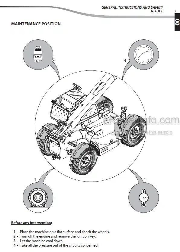 Photo 5 - Manitou MLT634-120 MLT732-100D MLT735-100 MLT735-120 MLT741-100 MLT741-120 MT732 MT932 MT1030 MT732 MT932 Repair Manual Telescopic Handler