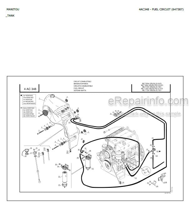 Photo 7 - Manitou MLT735-100LSU MLT735-120LSU S7 E3 Parts Catalog Telescopic Handler