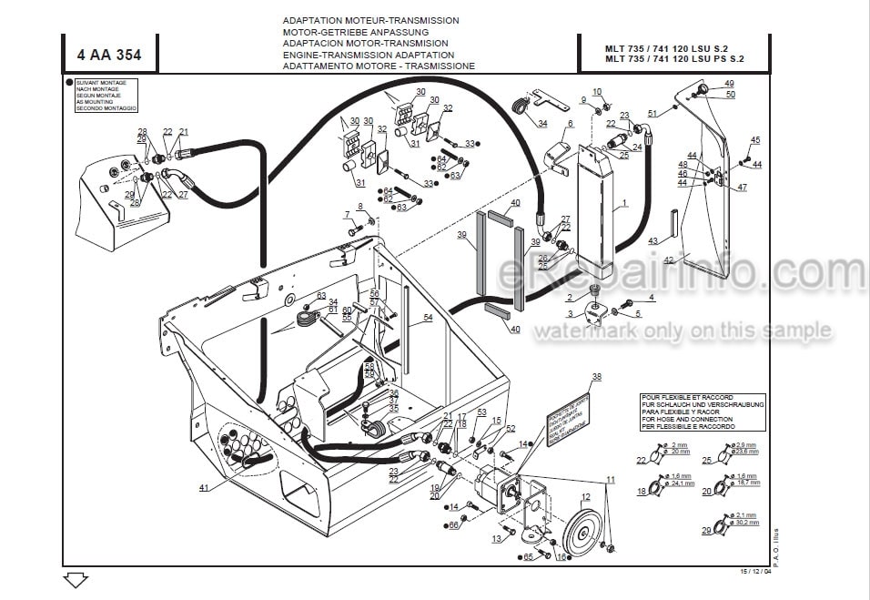 Photo 4 - Manitou MLT735-120 MLT741-120 MLT742 LSU PS Serie 2-E2 Parts Catalog Telescopic Handler