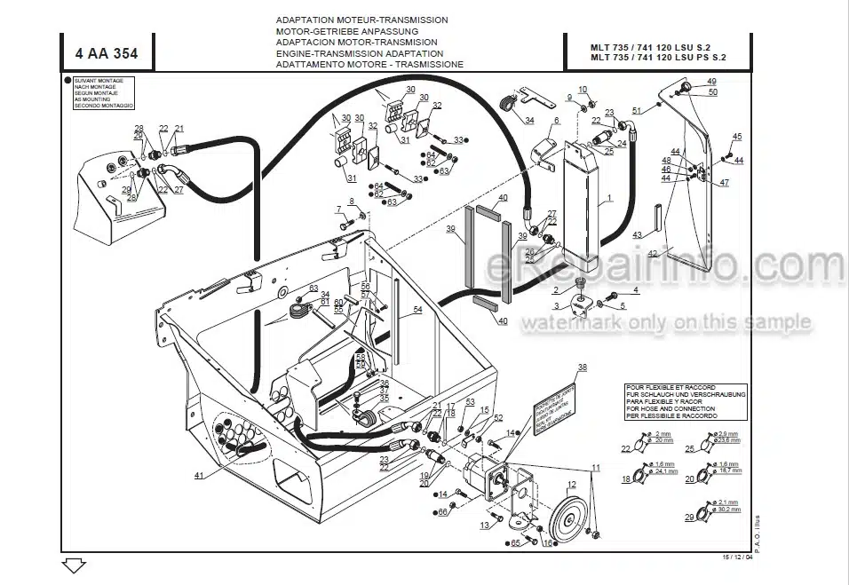 Photo 4 - Manitou MLT735-120 MLT741-120 MLT742 LSU PS Serie 2-E2 Parts Catalog Telescopic Handler