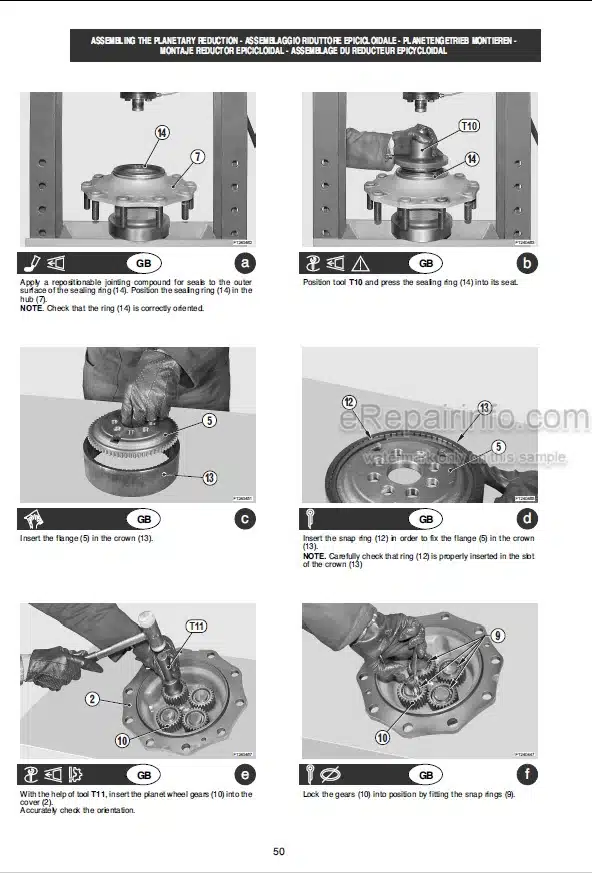 Photo 12 - Manitou MLT740H LSU MT1033HL Turbo Serie 1 Repair Manual Telescopic Handler