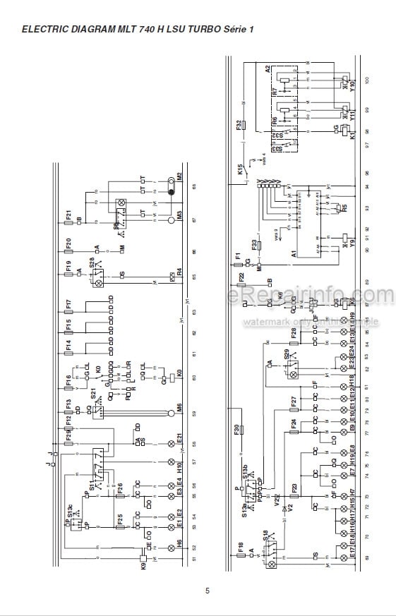 Photo 6 - Manitou MLT740H LSU MT1033HL Turbo Serie 1 Repair Manual Telescopic Handler
