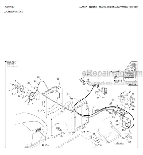 Photo 4 - Manitou MLT741-120 MLT742 LSU PS Serie 2 E2 Parts Catalog Telescopic Handler