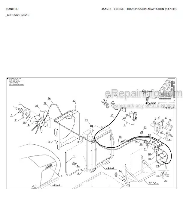 Photo 4 - Manitou MLT741-120 MLT742 LSU PS Serie 2 E2 Parts Catalog Telescopic Handler