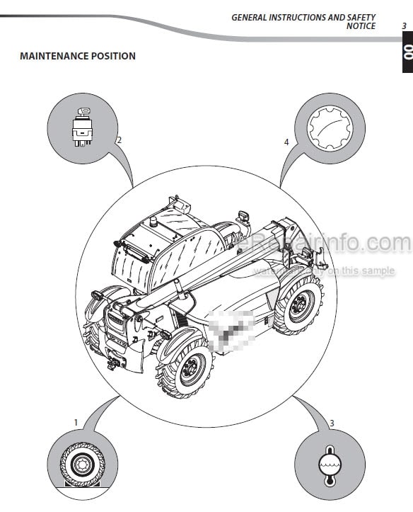 Photo 4 - Manitou MLT840-115 MLT840-137 MLT-X840-137 MLT1040-137 MLT1040L-137 MLT-X1040L-137 Repair Manual Telescopic Handler