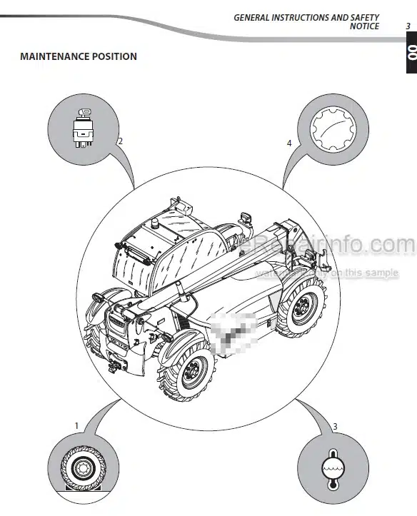Photo 4 - Manitou MLT840-115 MLT840-137 MLT-X840-137 MLT1040-137 MLT1040L-137 MLT-X1040L-137 Repair Manual Telescopic Handler