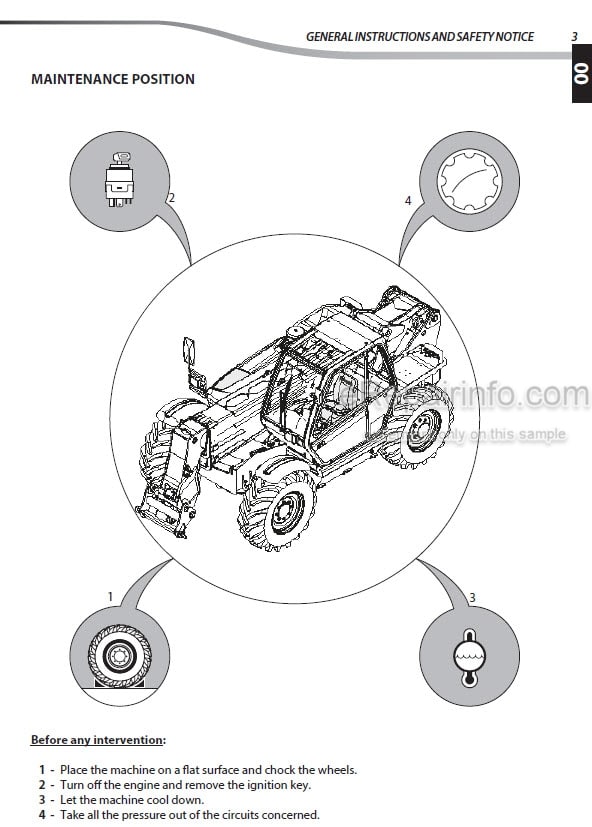 Photo 5 - Manitou MLT845-100D H LSU MLT845-120D LSU ST3B-S1 Repair Manual Telescopic Handler