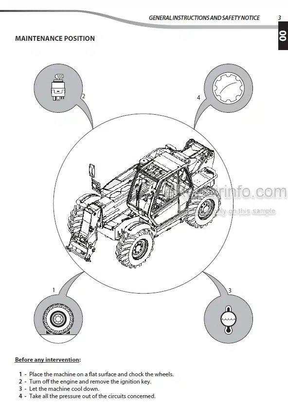 Photo 5 - Manitou MLT845-100D H LSU MLT845-120D LSU ST3B-S1 Repair Manual Telescopic Handler