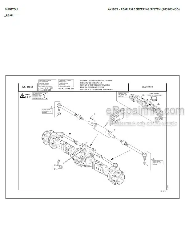 Photo 5 - Manitou MLT845-120LSU S4 E3 Parts Catalog Telescopic Handler