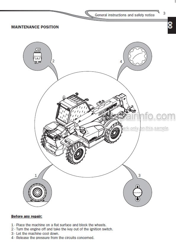 Photo 6 - Manitou MLT845-120LSU MT1235S MT1435S MLT845H MT1435HSL Repair Manual Telescopic Handler