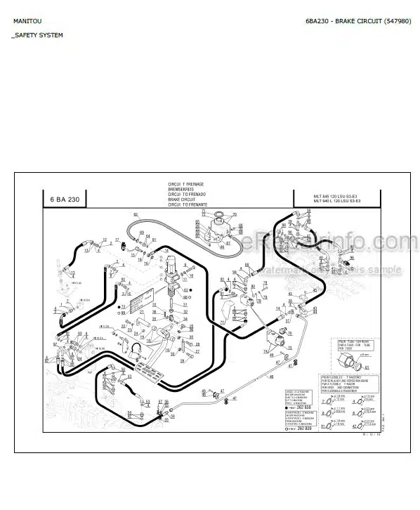 Photo 2 - Manitou MLT845-120 MLT940L-120 LSU S3 E3 Parts Catalog Telescopic Handler