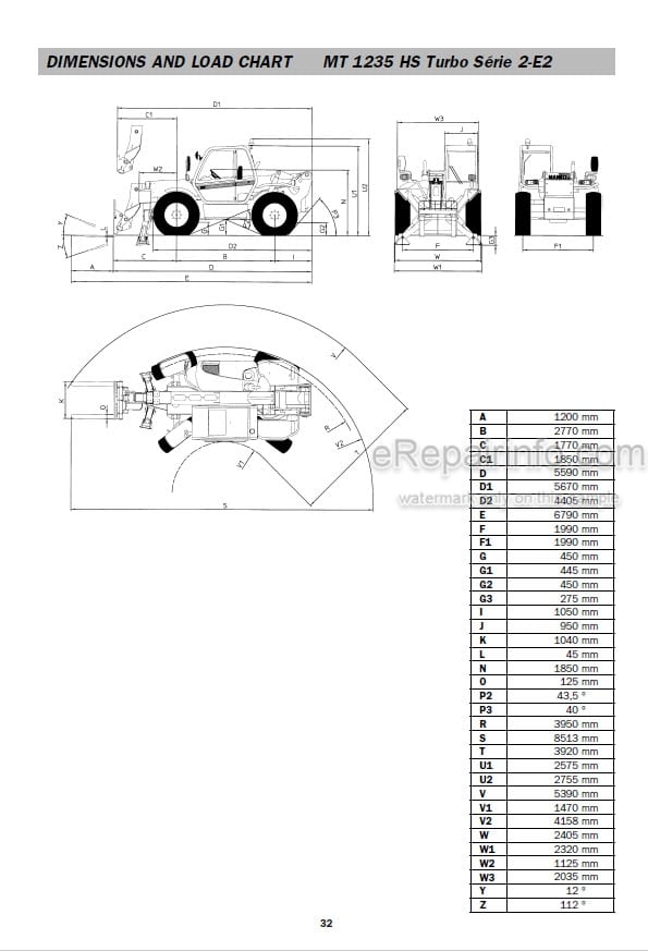 Photo 5 - Manitou MLT845H MT1235HS MT1335HSL MT1435HSL MT1745HSL Repair Manual Telescopic Handler