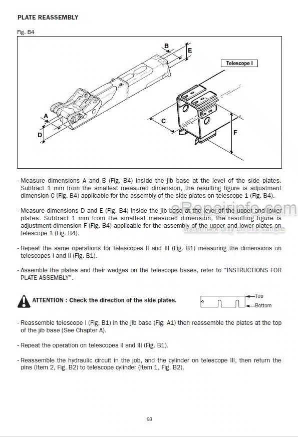 Photo 3 - Manitou MLT845H MT1235HS MT1335HSL MT1435HSL MT1745HSL Repair Manual Telescopic Handler