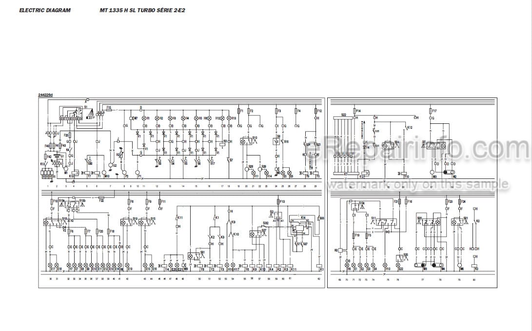 Photo 6 - Manitou MLT845H MT1235HS MT1335HSL MT1435HSL MT1745HSL Repair Manual Telescopic Handler