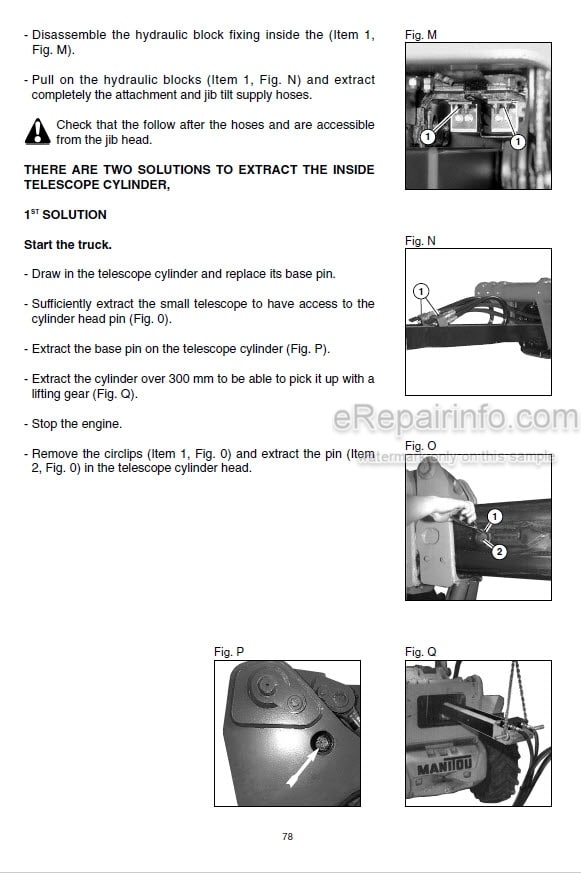 Photo 7 - Manitou MLT634-120 MLT732-100D MLT735-100 MLT735-120 MLT741-100 MLT741-120 MT732 MT932 MT1030 MT732 MT932 Repair Manual Telescopic Handler