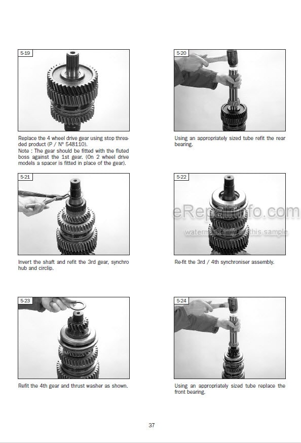 Photo 7 - Manitou MLT634T MLT634-120 MLT731T MLT634-120 MLT735T MLT-X735T MLT735-120LSU MLT-X735-120LSU MLT741T MLT741-120 MLT-X741-120LSU MLT741 MLT1035LT MLT-X1035-100 MT732 MT932 MT-X732 MT1030 MT-X1030 Repair Manual Telescopic Handler