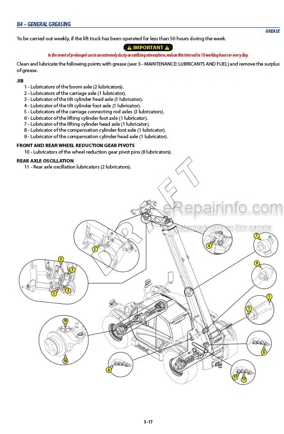 Photo 4 - Manitou MLT960 Operators Manual Draft Telescopic Handler