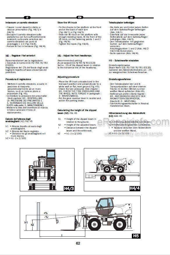 Photo 3 - Manitou MRT1440 MRT1640 MRT1840 E3 Easy Operators Manual Telescopic Handler