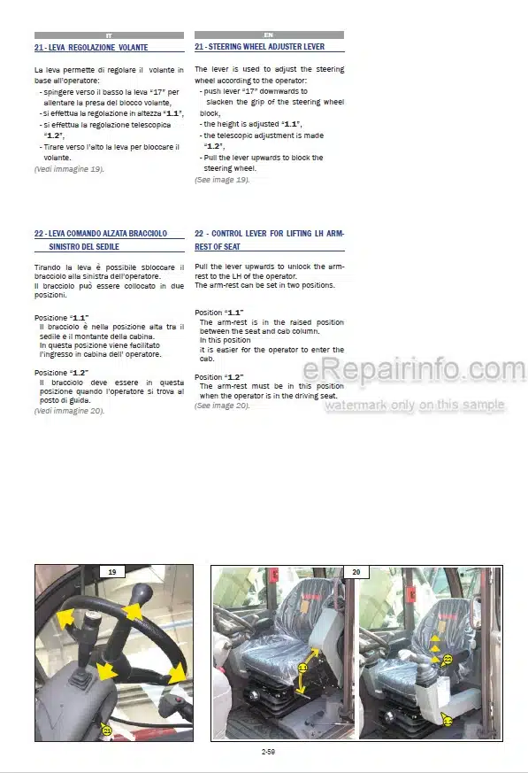 Photo 9 - Manitou MRT1850 MRT2150 MRT2540 Plus E3 Operators Manual Telescopic Handler