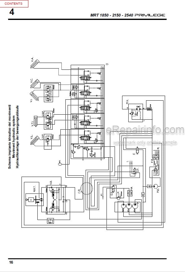 Photo 5 - Manitou MRT1850 MRT2150 MRT2540 Privilege E3 Operators Manual Telescopic Handler