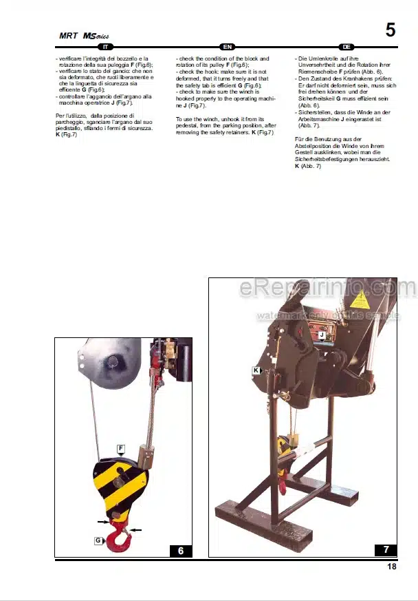 Photo 4 - Manitou MRT2150 M Series E2 Operation Manual Crane