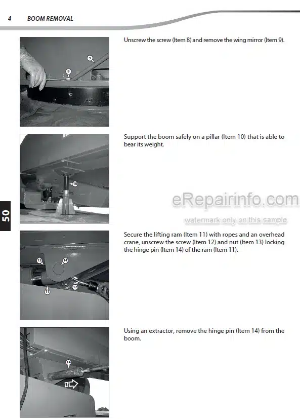 Photo 7 - Manitou MT523 MLT523 Turbo Serie A Repair Manual Telescopic Handler
