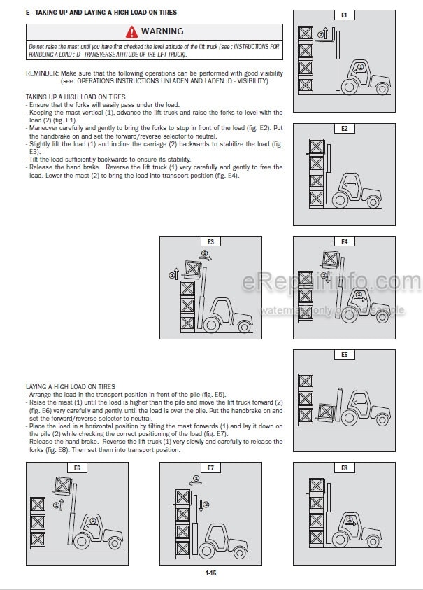 Photo 4 - Manitou MSI130D MH25-4 Turbo 2-E3 Operators Manual Forklift