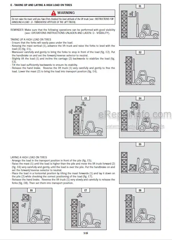 Photo 4 - Manitou MSI130D MH25-4 Turbo 2-E3 Operators Manual Forklift