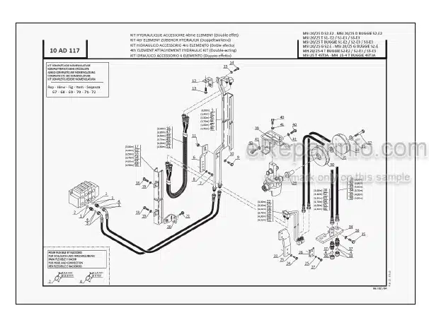 Photo 5 - Manitou MSI20D To MH25-4T Buggie S2-E2 Parts Catalog Forklift
