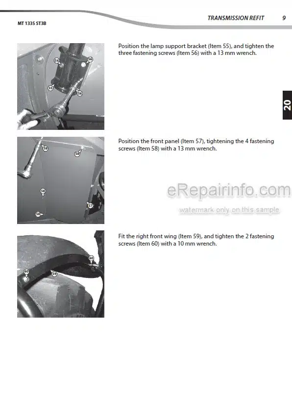 Photo 8 - Manitou MT732 MT932 MLT630 MLT630-120LSU MLT634 MLT634-120LSU MLT731 Repair Manual Telescopic Handler