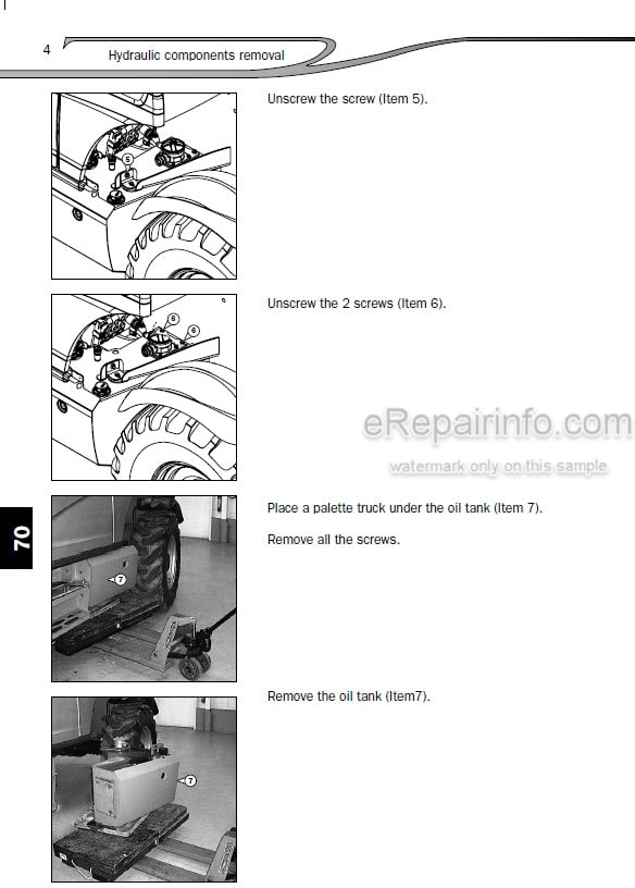 Photo 1 - Manitou MT1440H MT1440HA MT1840H MT1840HA Privilege Repair Manual Telescopic Handler