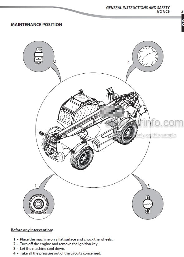 Photo 5 - Manitou MT1440H MT1840H MT1440HA MT1840HA ST3B Repair Manual Telescopic Handler