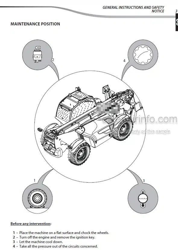 Photo 5 - Manitou MT1440H MT1840H MT1440HA MT1840HA ST3B Repair Manual Telescopic Handler
