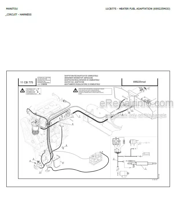 Photo 6 - Manitou Perkins Serie 1100 Repair Manual Engine