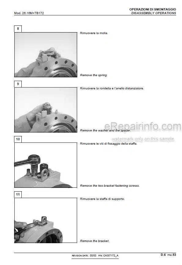 Photo 6 - Manitou MT523 MLT523 Turbo Serie A Repair Manual Telescopic Handler