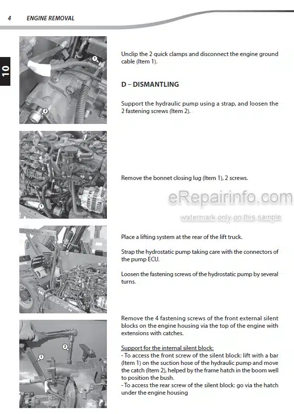 Photo 8 - Manitou MT625H Easy 49K ST3A S1 Repair Manual Telescopic Handler