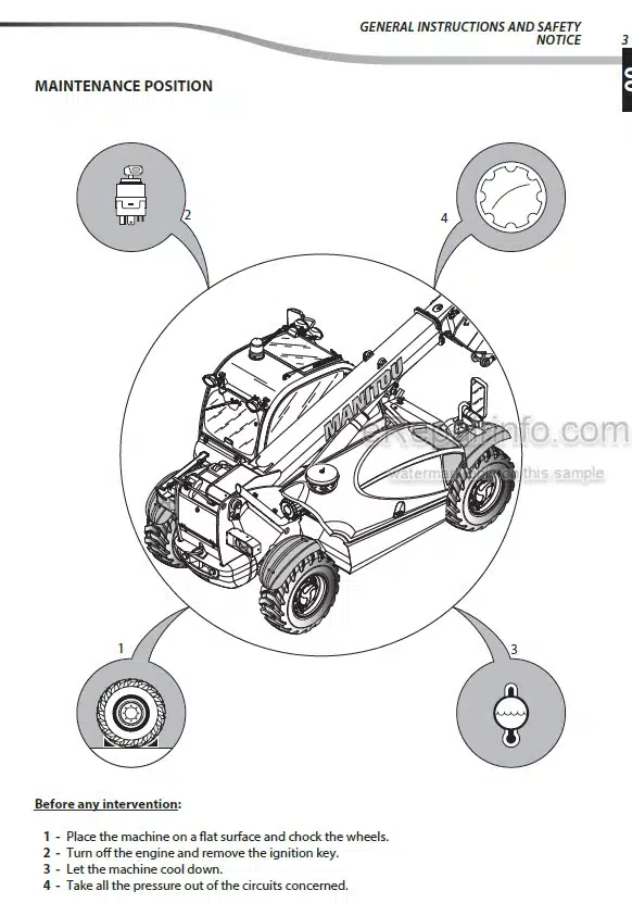 Photo 6 - Manitou MT625H MT625HA MLT625H-75H ST3B Repair Manual Telescopic Handler 647469EN