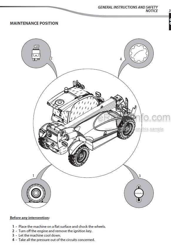 Photo 5 - Manitou MT625 MT-X625 MT625T MT-X625T MLT625-75H MLT-X625-75H Repair Manual Telescopic Handler
