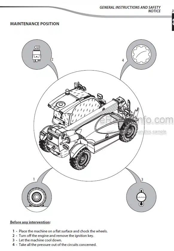 Photo 5 - Manitou MT625 MT-X625 MT625T MT-X625T MLT625-75H MLT-X625-75H Repair Manual Telescopic Handler