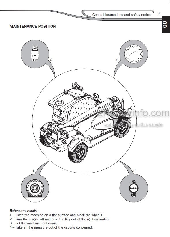 Photo 5 - Manitou MT625 Turbo MT625T Comfort Repair Manual Telescopic Handler