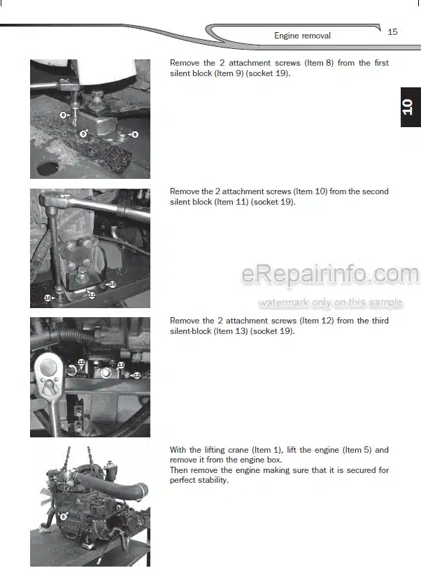 Photo 8 - Manitou MT523 MLT523 Turbo Serie A Repair Manual Telescopic Handler