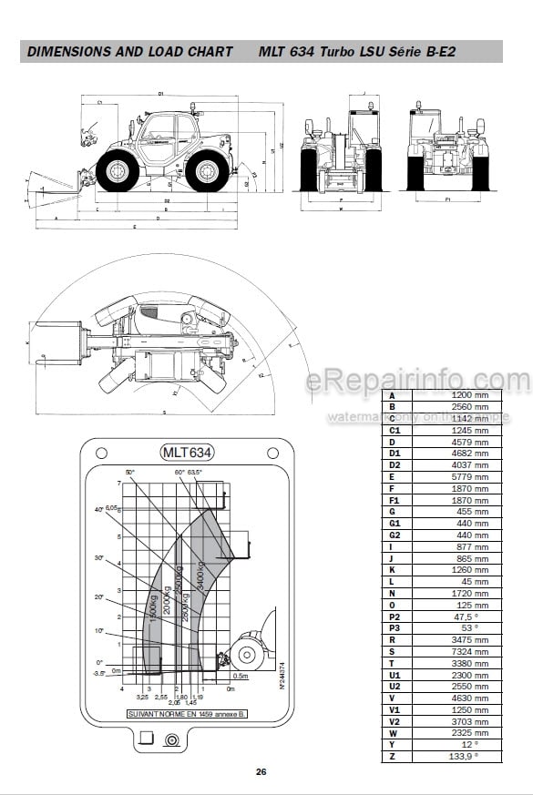 Photo 5 - Manitou MT732 MT932 MLT630 MLT630-120LSU MLT634 MLT634-120LSU MLT731 Repair Manual Telescopic Handler